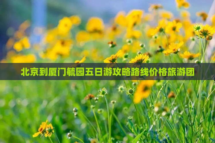 北京到厦门毓园五日游