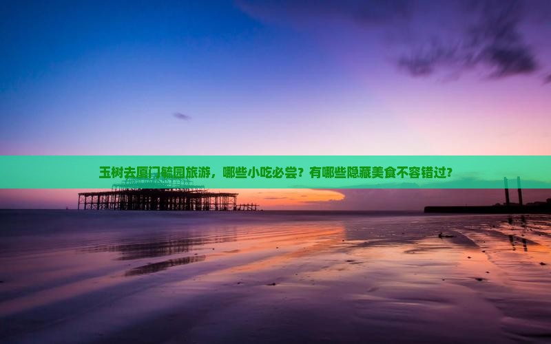 玉树去厦门毓园旅游小吃