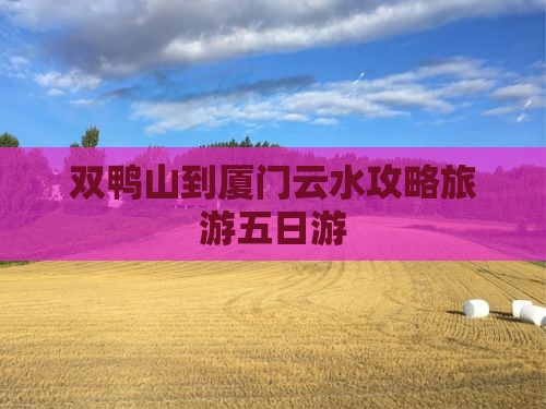 双鸭山到厦门云水谣五日游 双鸭山到厦门云水谣五日游