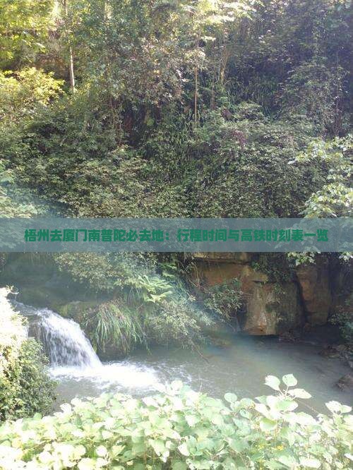 梧州去厦门南普陀必去地：行程时间与高铁时刻表一览
