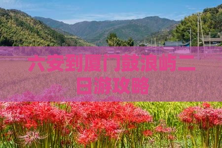六安到厦门鼓浪屿二日游攻略