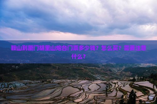 鞍山到厦门胡里山炮台门票
