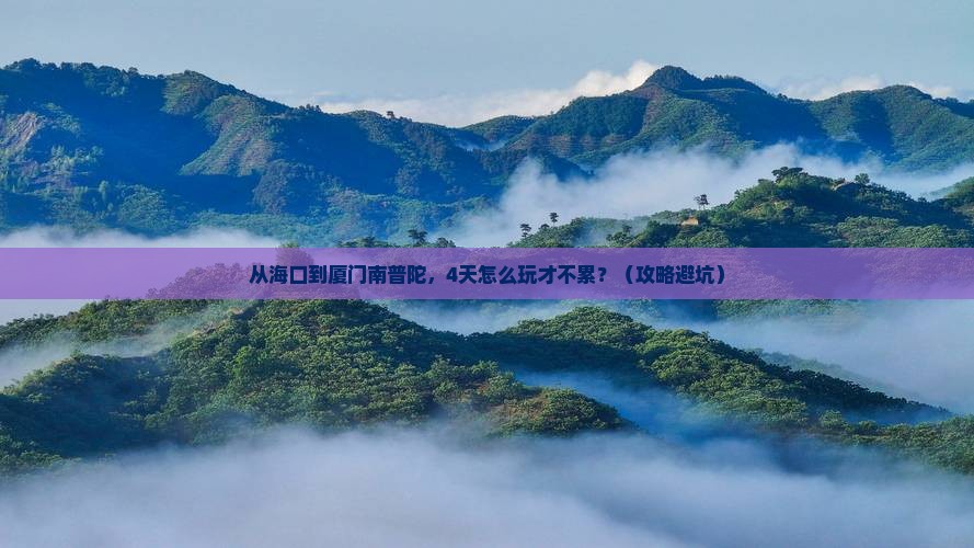 海口去厦门南普陀四日游