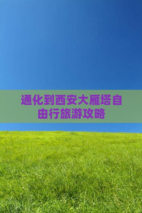 通化到西安大雁塔自由行旅游攻略
