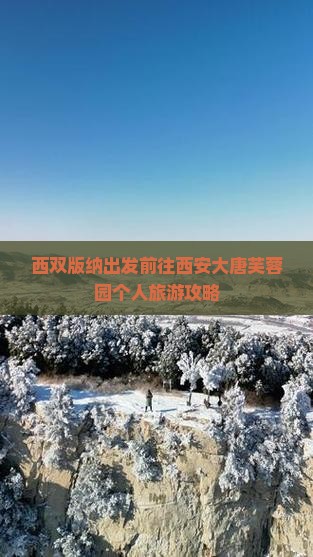 西双版纳出发前往西安大唐芙蓉园个人旅游攻略