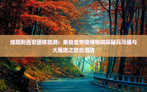 绵阳到西安团体旅游：秦始皇帝陵博物院探秘兵马俑与大雁塔之旅含酒店