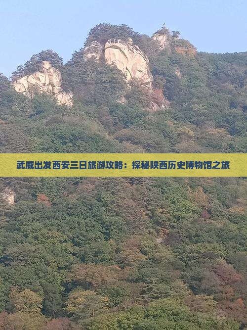 武威出发西安三日旅游攻略：探秘陕西历史博物馆之旅