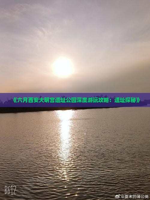 《六月西安大明宫遗址公园深度游玩攻略：遗址探秘》