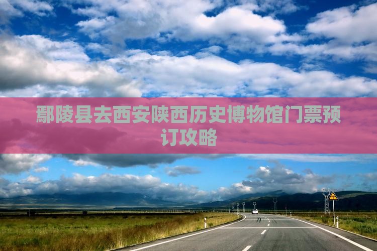 鄢陵县去西安陕西历史博物馆门票预订攻略