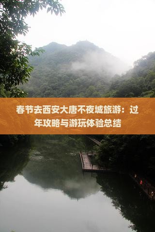 春节去西安大唐不夜城旅游：过年攻略与游玩体验总结