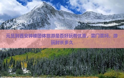 元旦到西安钟楼团体旅游是否好玩有优惠，需门票吗，游玩时长多久