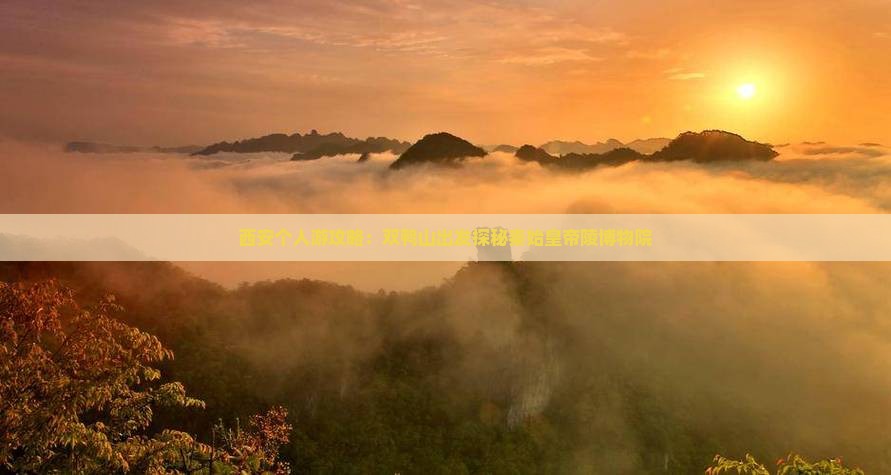 西安个人游攻略：双鸭山出发探秘秦始皇帝陵博物院