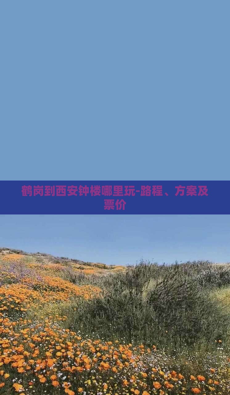 鹤岗到西安钟楼哪里玩-路程、方案及票价