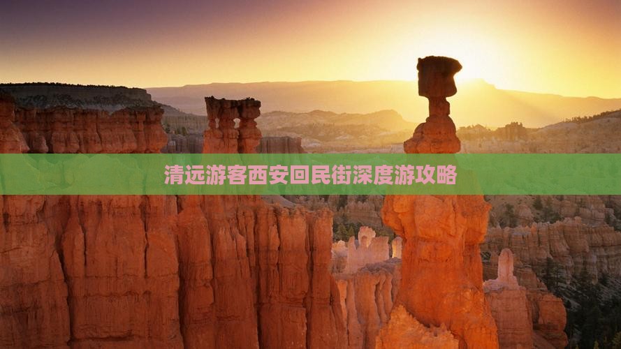 清远游客西安回民街深度游攻略