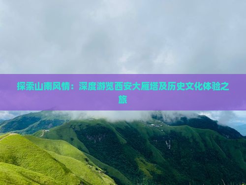 探索山南风情：深度游览西安大雁塔及历史文化体验之旅