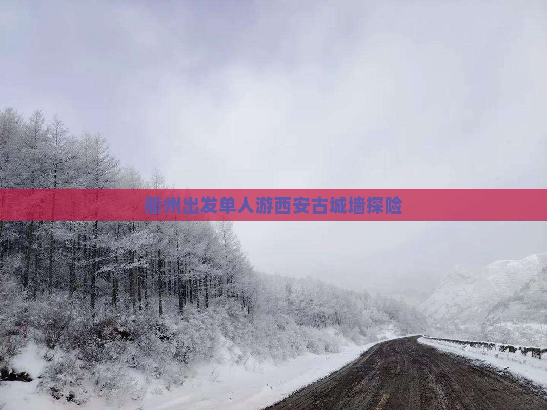 衢州出发单人游西安古城墙探险