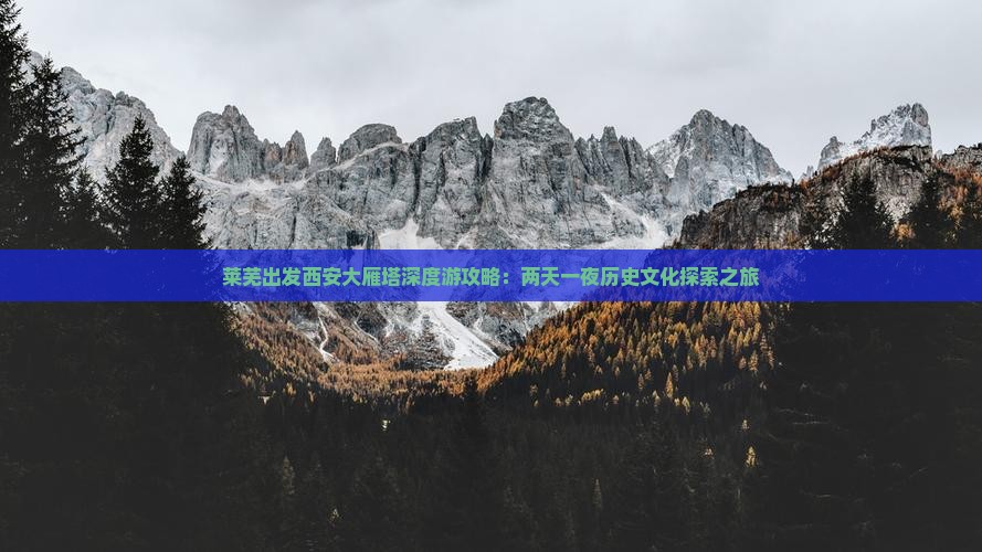 莱芜出发西安大雁塔深度游攻略：两天一夜历史文化探索之旅