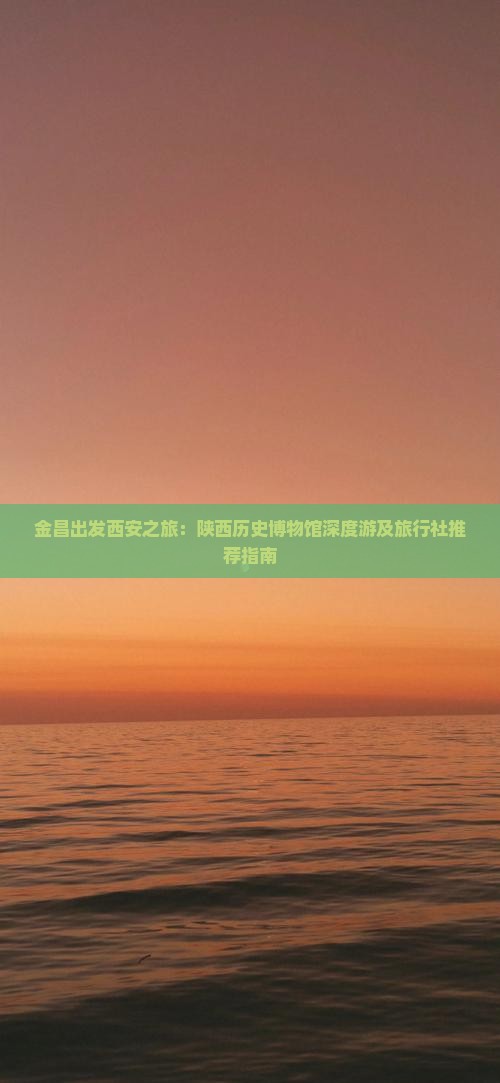金昌出发西安之旅：陕西历史博物馆深度游及旅行社推荐指南