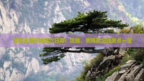 吕梁去西安城墙六日游：攻略、费用及沿途景点一览
