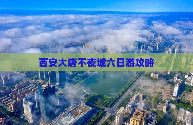 西安大唐不夜城六日游攻略
