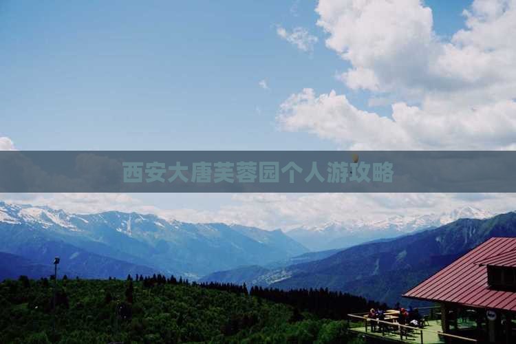 西安大唐芙蓉园个人游攻略