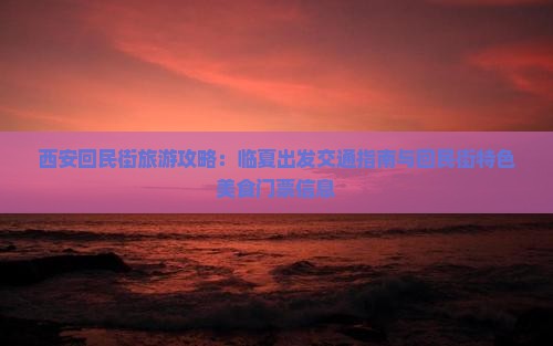 西安回民街旅游攻略：临夏出发交通指南与回民街特色美食门票信息