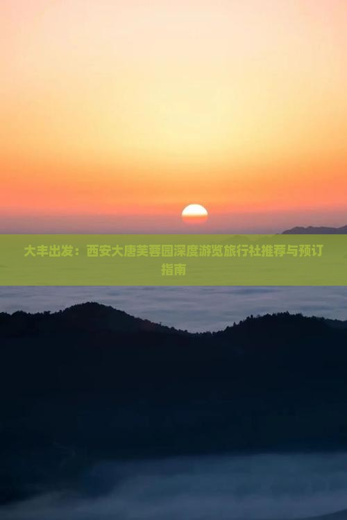 大丰出发：西安大唐芙蓉园深度游览旅行社推荐与预订指南