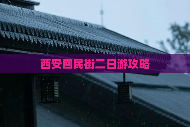 山南去西安回民街二日游