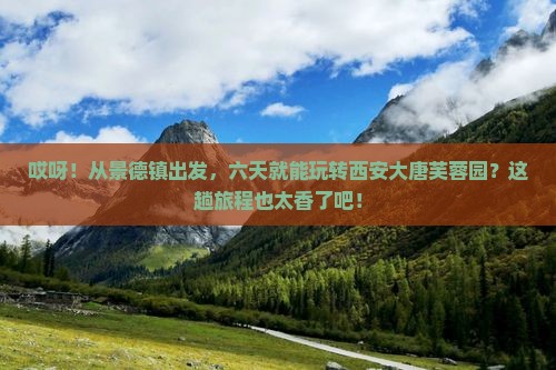 景德镇到西安大唐芙蓉园六日游