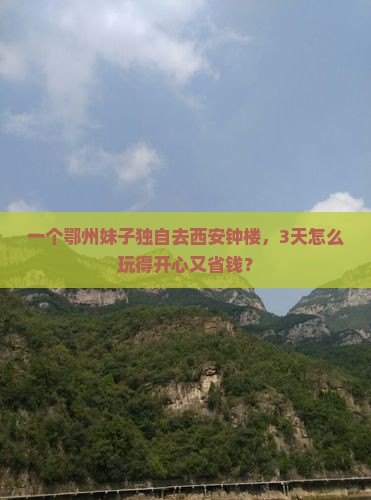 鄂州去西安钟楼个人游