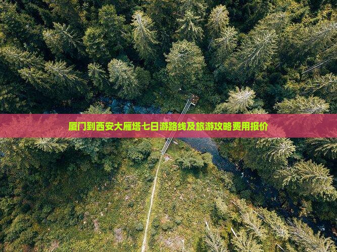 厦门到西安大雁塔七日游