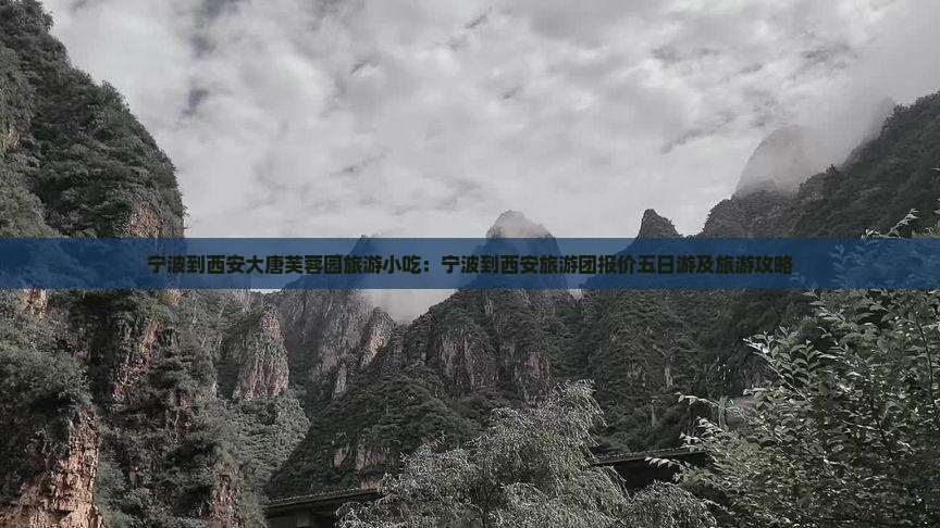 宁波到西安大唐芙蓉园旅游小吃