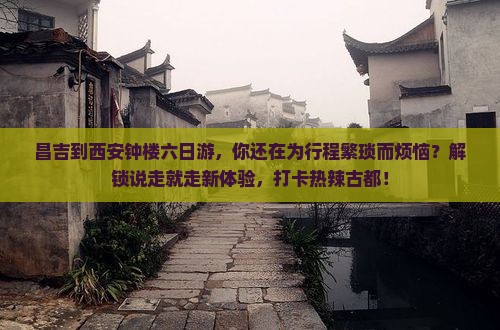 昌吉到西安钟楼六日游