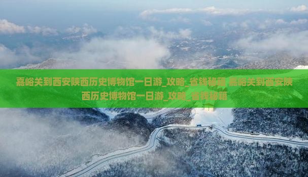 嘉峪关到西安陕西历史博物馆一日游