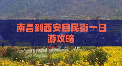 南昌到西安回民街一日游攻略