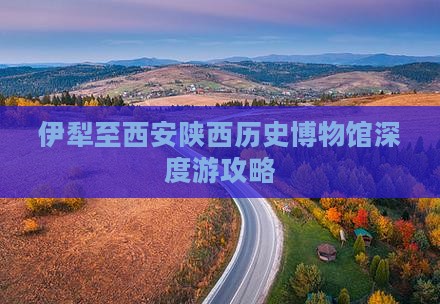 伊犁至西安陕西历史博物馆深度游攻略