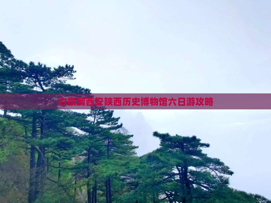 白银到西安陕西历史博物馆六日游攻略