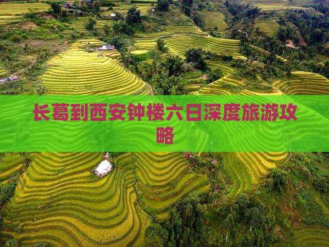 长葛到西安钟楼六日深度旅游攻略