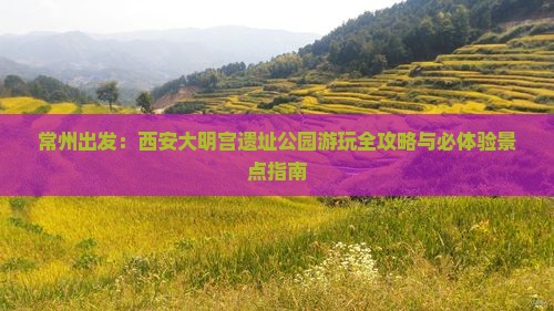 常州出发：西安大明宫遗址公园游玩全攻略与必体验景点指南