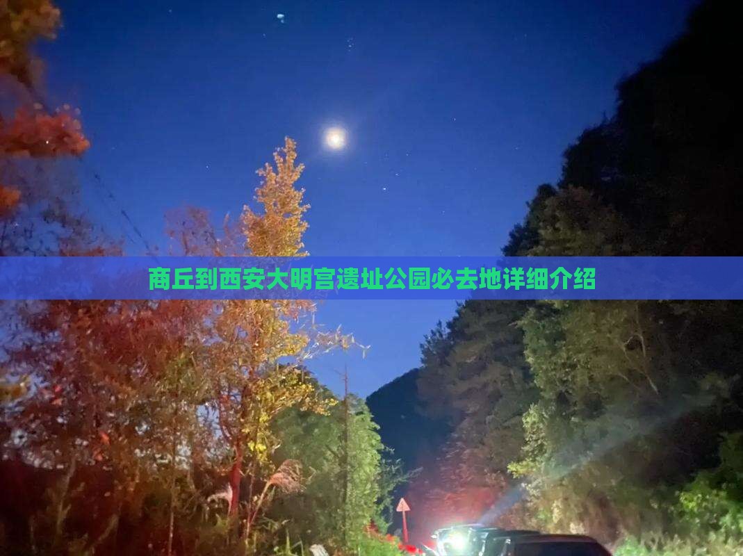 商丘到西安大明宫遗址公园必去地详细介绍