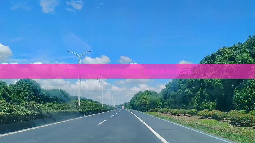 宁波去西安大明宫遗址公园攻略：详细路线与交通指南