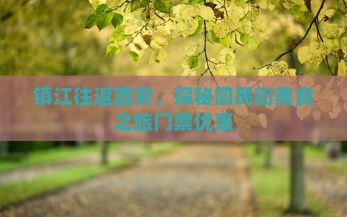 镇江往返西安，探秘回民街美食之旅门票优惠