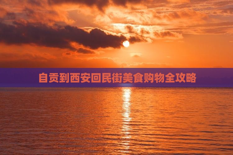 自贡到西安回民街美食购物全攻略