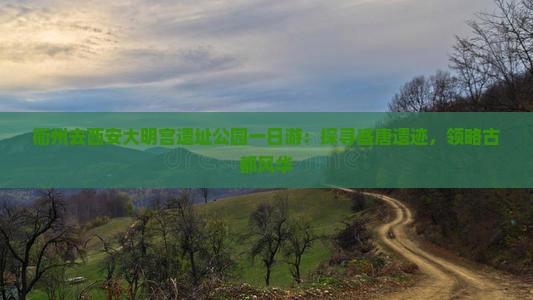 衢州去西安大明宫遗址公园一日游：探寻盛唐遗迹，领略古都风华