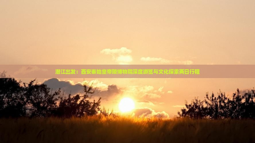潜江出发：西安秦始皇帝陵博物院深度游览与文化探索两日行程
