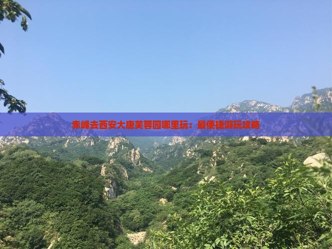 赤峰去西安大唐芙蓉园哪里玩：最便捷游玩攻略