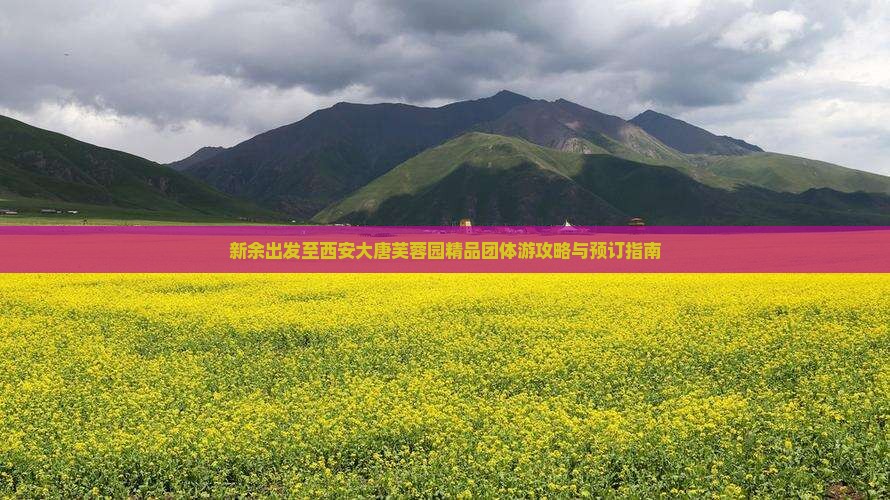 新余出发至西安大唐芙蓉园精品团体游攻略与预订指南