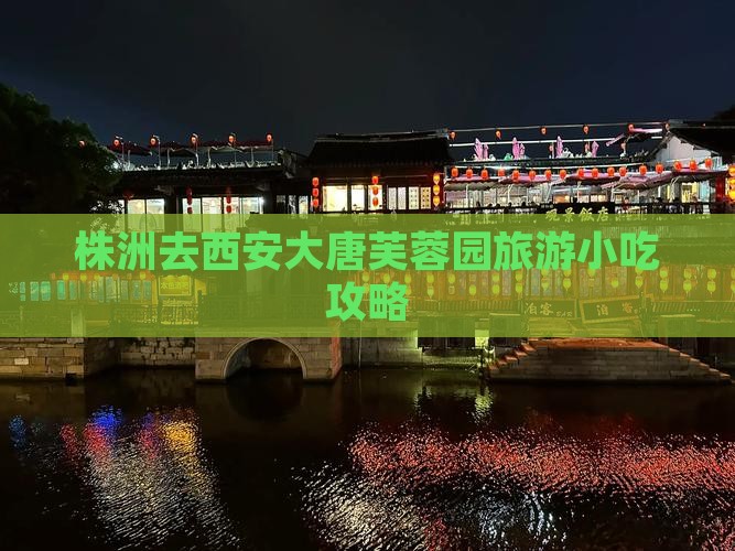 株洲去西安大唐芙蓉园旅游小吃攻略