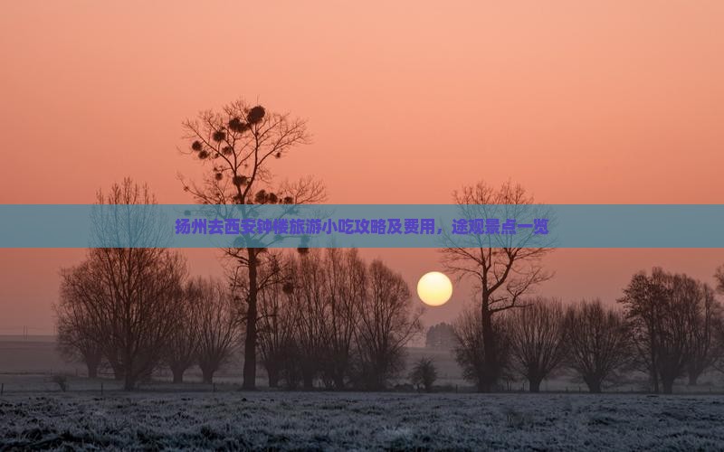 扬州去西安钟楼旅游小吃攻略及费用，途观景点一览