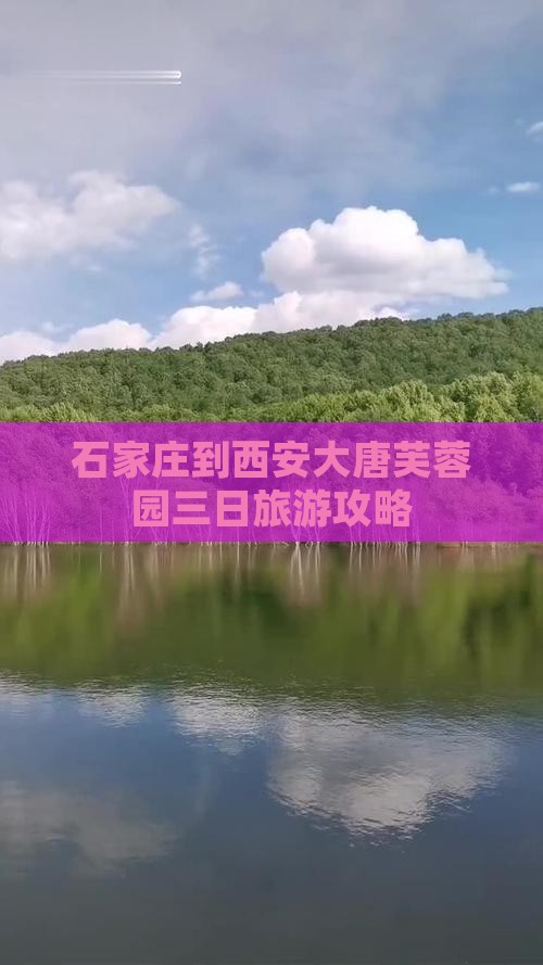 石家庄到西安大唐芙蓉园三日旅游攻略